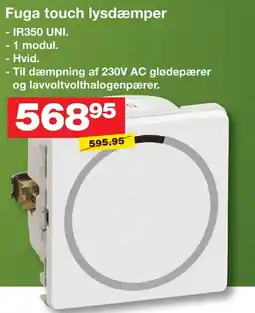 Bauhaus Fuga touch lysdæmper tilbud