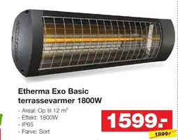 Bauhaus Etherma Exo Basic terrassevarmer 1800W tilbud