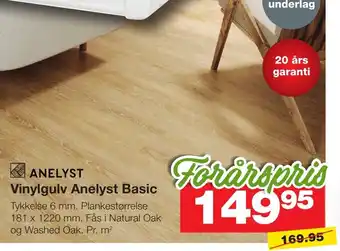 Bauhaus Vinylgulv Anelyst Basic tilbud
