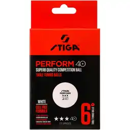 Sport 24 STIGA Perform 3-Star 6-Pack Bordtennisbolde tilbud