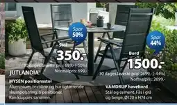 JYSK VAMDRUP havebord tilbud