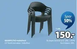 JYSK NANNESTAD stabelstol tilbud