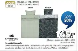 JYSK Sengetøj i percale tilbud