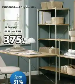 JYSK VANDBORG reol tilbud
