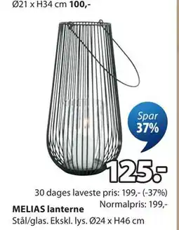 JYSK MELIAS lanterne tilbud