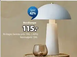 JYSK MARKUS bordlampe tilbud