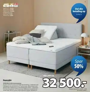 JYSK DUNLOPILLO OSA elevationsseng tilbud