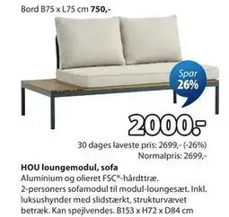 JYSK HOU loungemodul, sofa tilbud