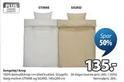 JYSK Sengetøj i krep tilbud