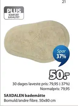 JYSK SAXDALEN bademåtte tilbud