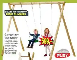 Harald Nyborg Gyngestativ til 2 gynger tilbud