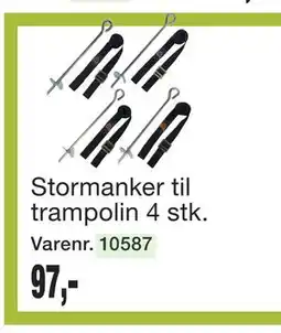 Harald Nyborg Stormanker til trampolin 4 stk tilbud