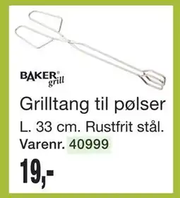Harald Nyborg Grilltang til pølser tilbud
