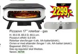 Harald Nyborg Pizzaovn 17’’ roterbar - gas tilbud