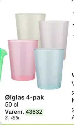 Harald Nyborg Ølglas 4-pak tilbud