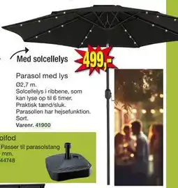Harald Nyborg Parasol med lys tilbud