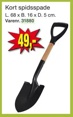 Harald Nyborg Kort spidsspade tilbud