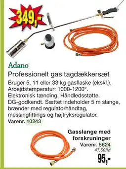 Harald Nyborg Professionelt gas tagdækkersæt tilbud