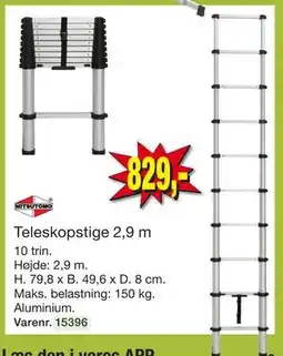 Harald Nyborg Teleskopstige 2,9 m tilbud