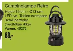 Harald Nyborg Campinglampe Retro tilbud