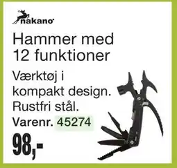 Harald Nyborg Hammer med 12 funktioner tilbud
