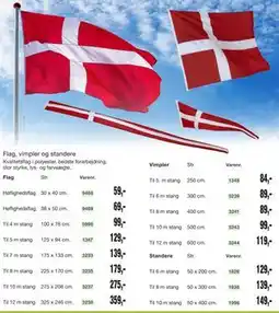 Harald Nyborg Flag, vimpler og standere tilbud