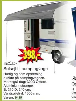 Harald Nyborg Solsejl til campingvogn tilbud