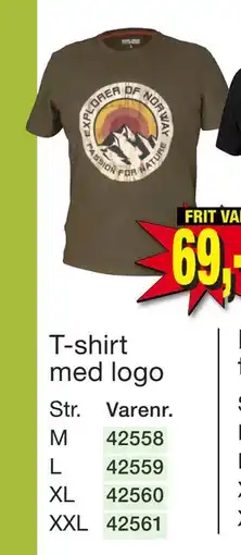 Harald Nyborg T-shirt med logo tilbud