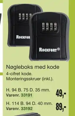 Harald Nyborg Nøgleboks med kode tilbud