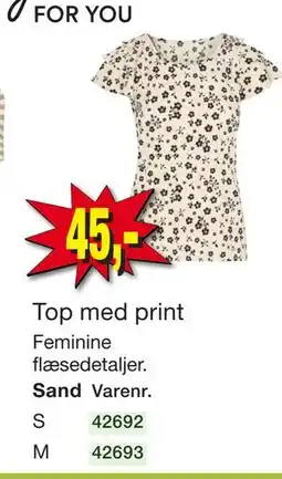Harald Nyborg Top med print tilbud