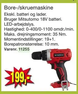 Harald Nyborg Bore-/skruemaskine tilbud
