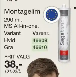 Harald Nyborg Montagelim tilbud