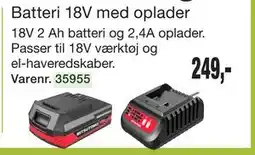 Harald Nyborg Batteri 18V med oplader tilbud