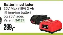 Harald Nyborg Batteri med lader tilbud