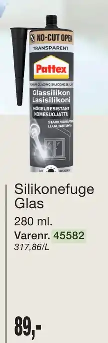 Harald Nyborg Silikonefuge Glas tilbud
