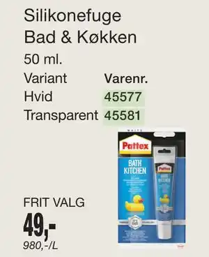 Harald Nyborg Silikonefuge Bad & Køkken tilbud