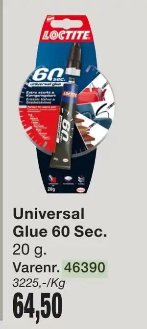 Harald Nyborg Universal Glue 60 Sec tilbud