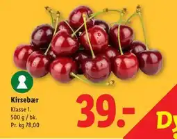 Lidl Kirsebær tilbud