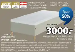 JYSK DREAMZONE boxmadras tilbud