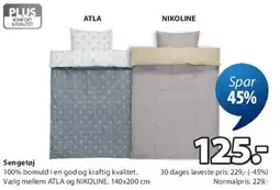 JYSK Sengetøj ATLA / NIKOLINE tilbud