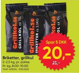 BigDollar Briketter, grillkul tilbud