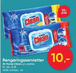 BigDollar Rengøringsservietter At Home Clean tilbud