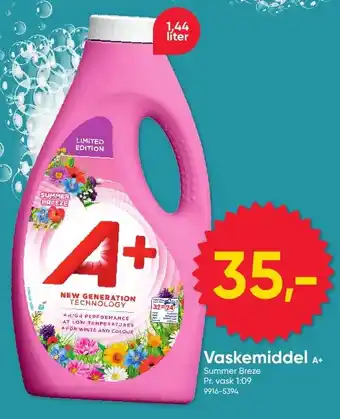 BigDollar A+ Vaskemiddel tilbud