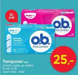 BigDollar O.B Tamponer tilbud
