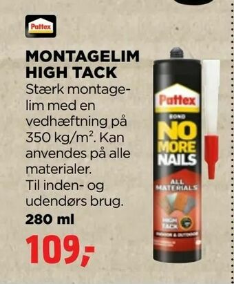 jem & fix Montagelim high tack tilbud