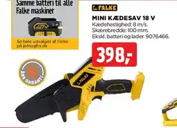 jem & fix Mini kædesav 18 V tilbud