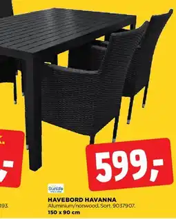 jem & fix HAVEBORD HAVANNA tilbud