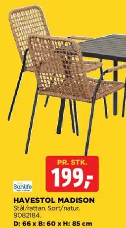 jem & fix Havestol Madison tilbud