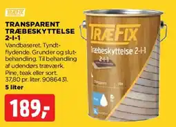 jem & fix Træfix Transparent træbeskyttelse 2-i-1 tilbud