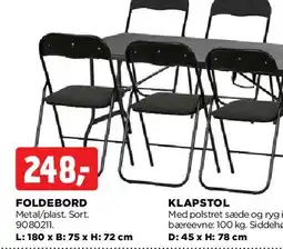jem & fix Foldebord tilbud